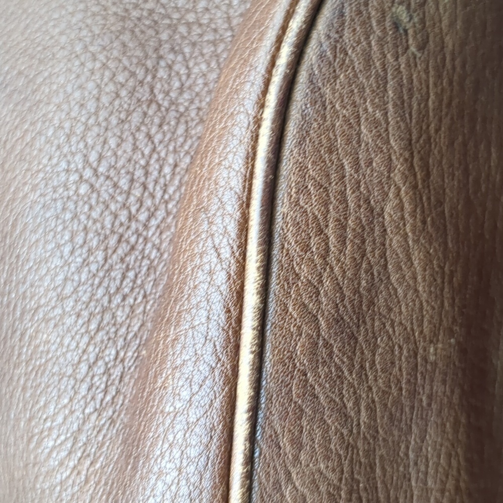 Donna Karen brown leather drawstring purse - Picture 10 of 11